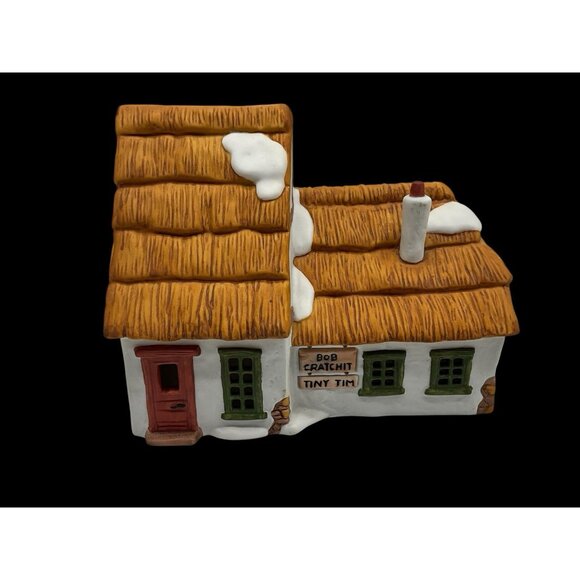 Dept. 56 The Cottage of Bob Cratchit and Tiny Tim Dickens Christmas Village 1985 - Picture 15 of 16